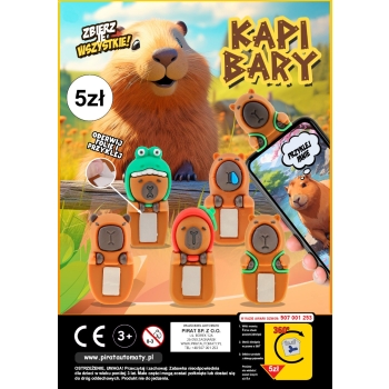 Kapibary 45 mm - 100 szt